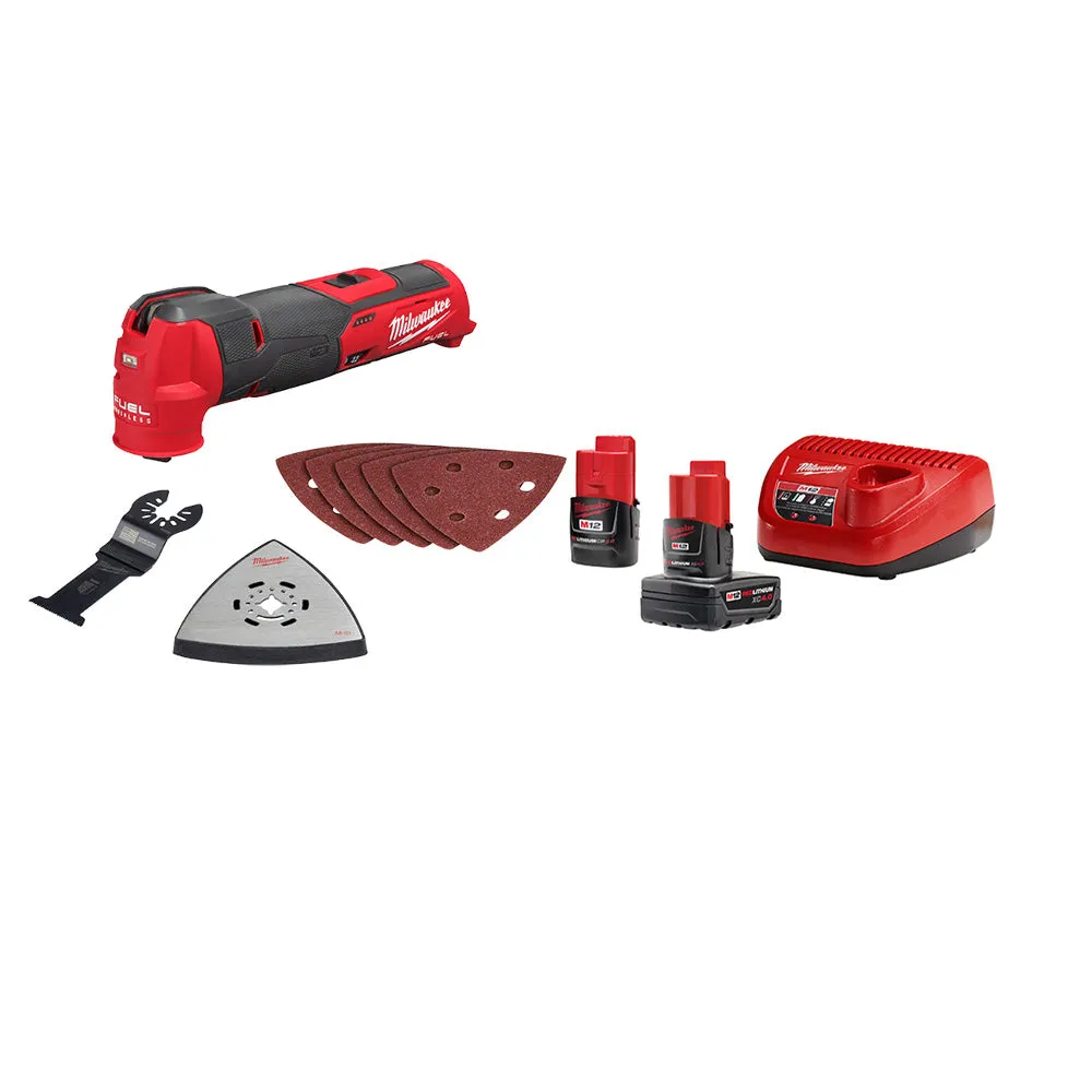 Milwaukee 2526-20x2BSK M12 FUEL 12V Oscillating Multi-Tool Bundle w/ Starter Kit