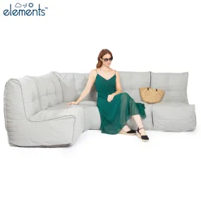 Mod 4 L Sofa – Silverline (UV Grade AA )