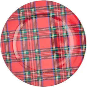 Mud pie tartan charger