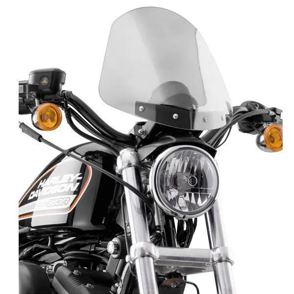 National Cycle Gladiator Wrinkle Black/Light Tint Windshield for Harley Davidson 2006-2014 XL1200L Sportster Low models