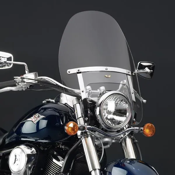 National Cycle N2220 Custom Heavy Duty Clear Windshield for Narrow Frame Kawasaki Cruisers