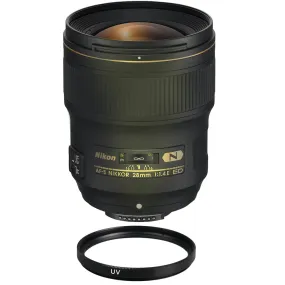 Nikon AF-S NIKKOR 28mm f/1.4E ED f/1.4-16 Fixed Zoom Camera Lens   UV Filter