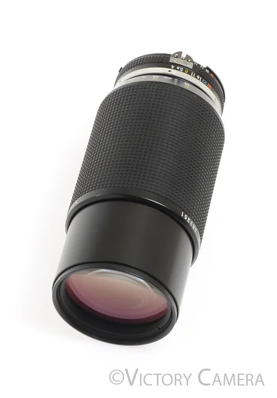 Nikon Zoom-Nikkor 80-200mm f4 AI-S Telephoto Zoom Lens -Clean-