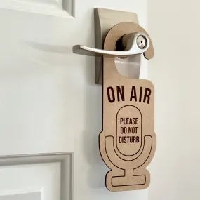 On Air Please Do Not Disturb Laser Engraved Door Hanger