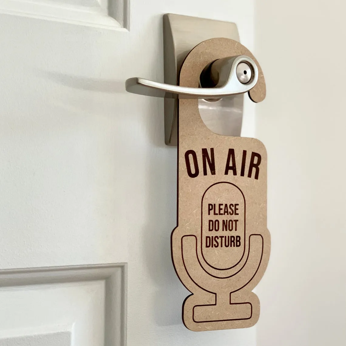 On Air Please Do Not Disturb Laser Engraved Door Hanger