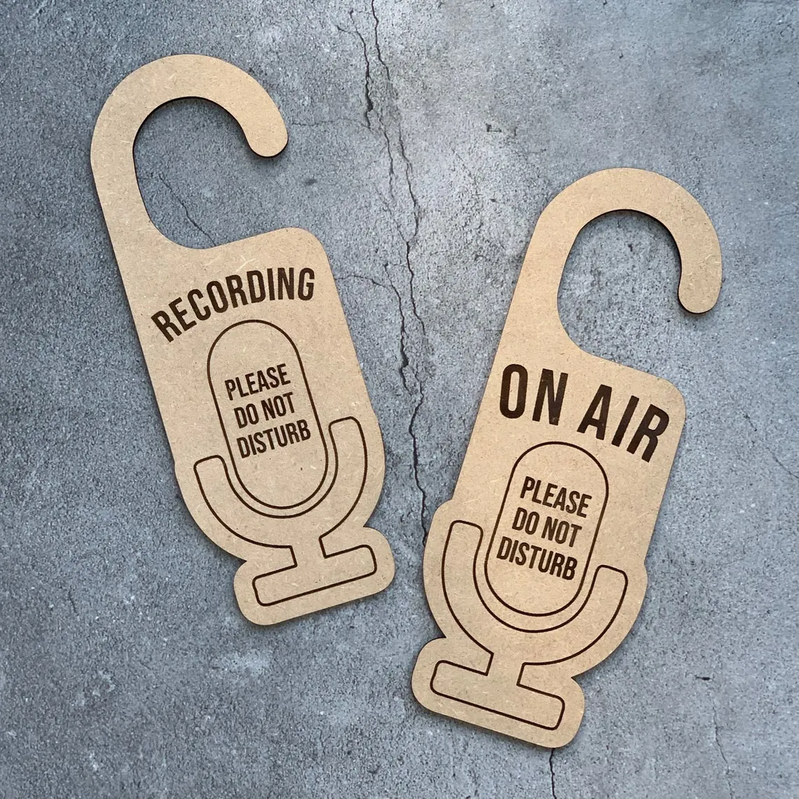 On Air Please Do Not Disturb Laser Engraved Door Hanger