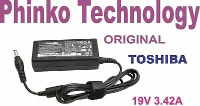 ORIGINAL Charger PA3917E-1AC3 AC Adapter for Toshiba Satellite C850 19V 3.42A