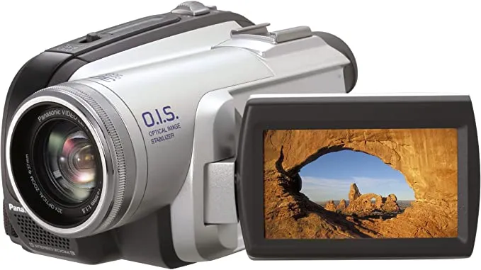 Panasonic PV-GS80 Ultra-Compact Mini DV Camcorder, 32x Optical Zoom, Color Viewfinder, Optical Image Stabilizer, 2.7" LCD Screen