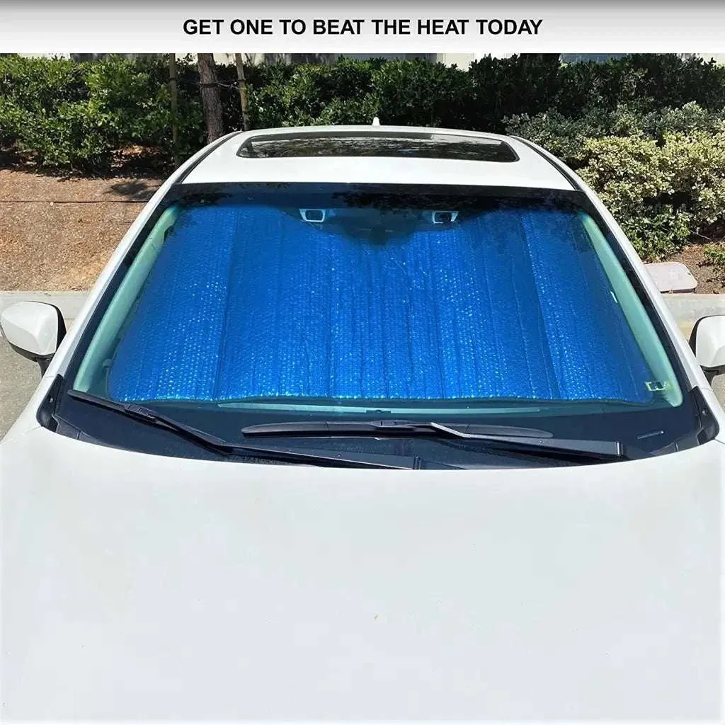 Plasma Coated Car Windshield Sun Shade fits Large Van, RV, Truck