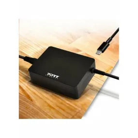 Port Designs 90W Type-C Laptop Charger - Black | 900098-UK