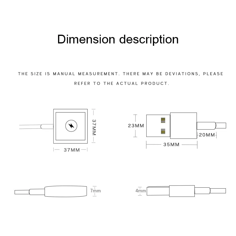 Portable Wireless Charger for IWatch 7 6 SE 5 4 8 Magnetic Charging Dock Station USB Charger Cable for Apple Watch Series 3 2 1