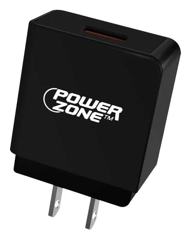 PowerZone KL-551A Quick Charge 3.0 USB Wall Charger, Black :CD 1: QUANTITY: 1