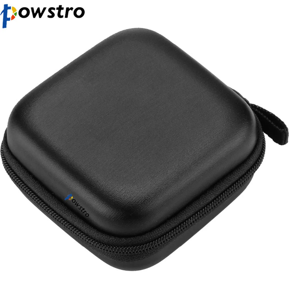 Powstro Durable PU Waterproof In-Ear Earphone Bag Case with built-in net for Wired Wireless Earbuds Headset Charing Cable