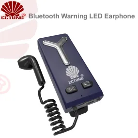 Public Security Personnel Shoulder LED Lamp with Bluetooth Earphone for Night Ultra Bright Warning