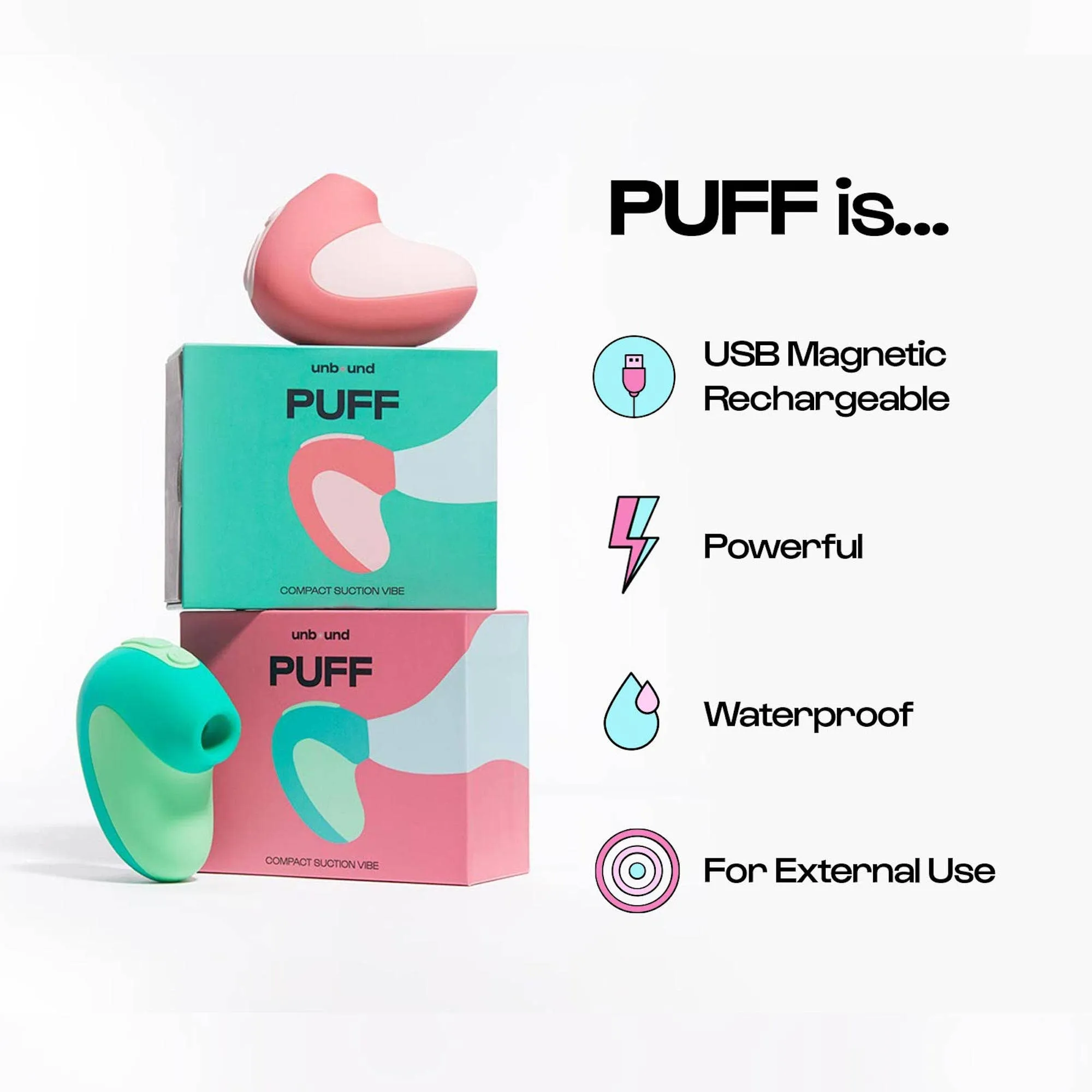 Puff - Best-Selling Waterproof Sex Toy: Quartz / Coral