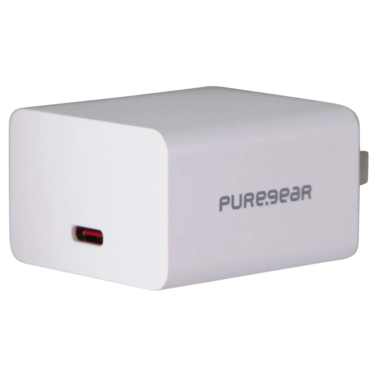 PureGear 25-Watt LightSpeed Wall Charger with Single USB-C Port - White