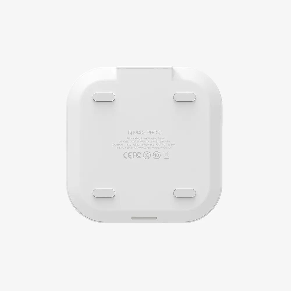 Q.Mag Pro 2 2-in-1 MagSafe Wireless Charging Stand - White