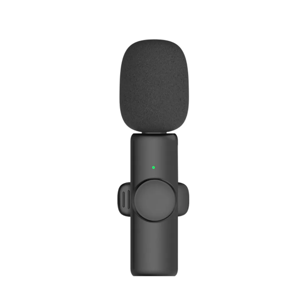 Rechargeable Wireless Mini Plugged-in Microphone Lapel with Clip