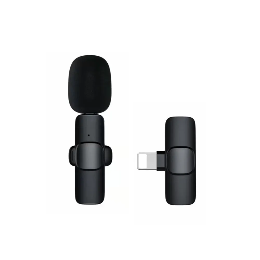 Rechargeable Wireless Mini Plugged-in Microphone Lapel with Clip