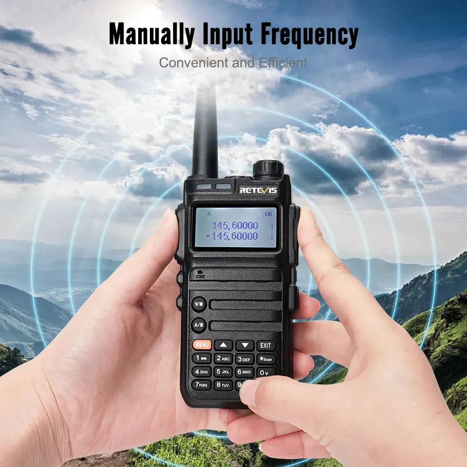 Retevis RA685 Walkie Talkie Ham Two-way Radio Stations Long Range Walkie-talkies Profesional UHF VHF USB Type C Charger 5W