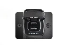 Scanstrut Flip Pro Dual USB Charging Socket / Front Mounting Plate