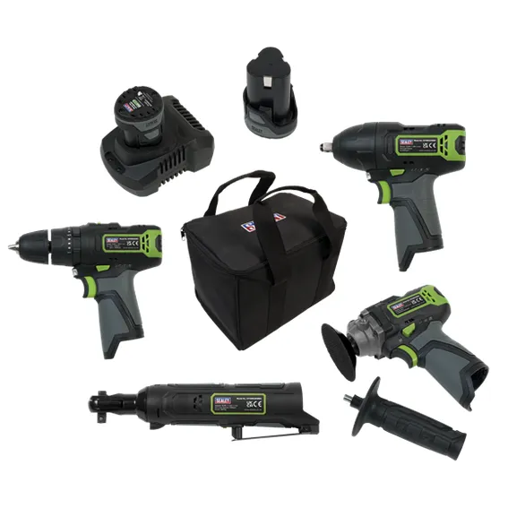 Sealey CP108VCOMBO1 4pce 10.8V SV10.8 Series Cordless Combo Kit C/W 2 Batteries