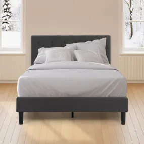 Shalini Upholstered Platform Bed Frame with USB Ports