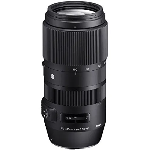 Sigma 100 - 400 mm F5-6.3 DG OS C Canon Fitting HSM Lens - Black