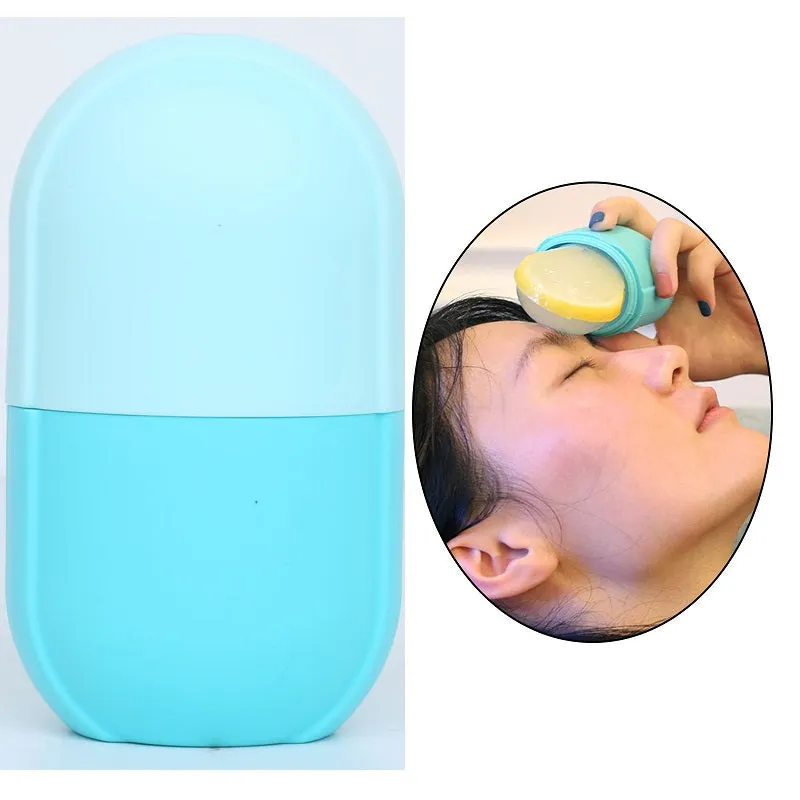 Silicone Cooling Ice Massage Cups Cold Face Massager Roller Tool