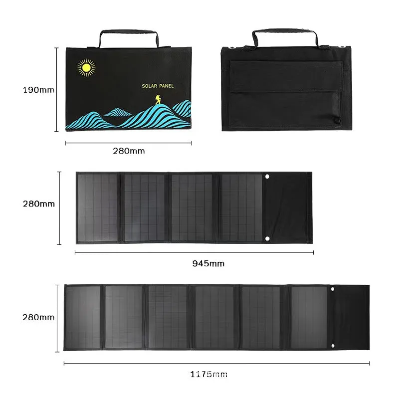 Solar Phone Charger Foldable 40W Solar Charger