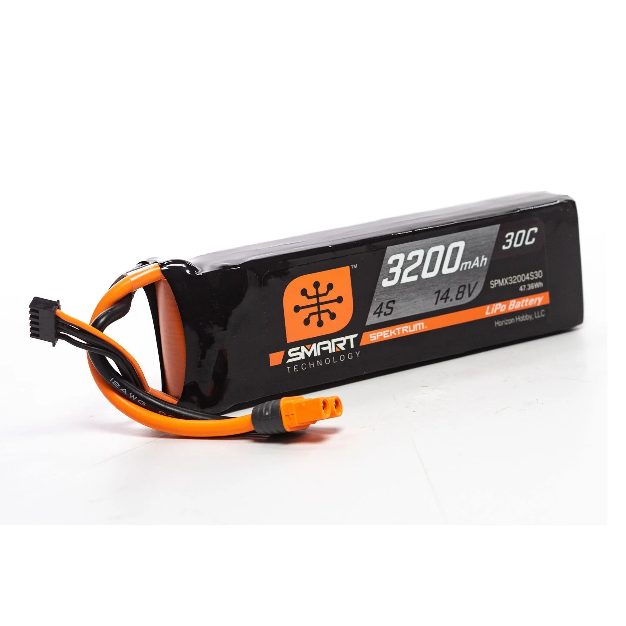 Spektrum 3200mAh 4S 14.8V Smart LiPo Battery 30C; IC3 SPMX32004S30