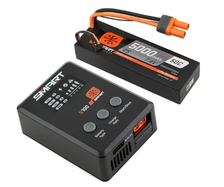 Spektrum RC SPMX-1032 Smart PowerStage Surface Bundle w/2S Smart 50C LiPo Battery (5000mAh) (IC5)