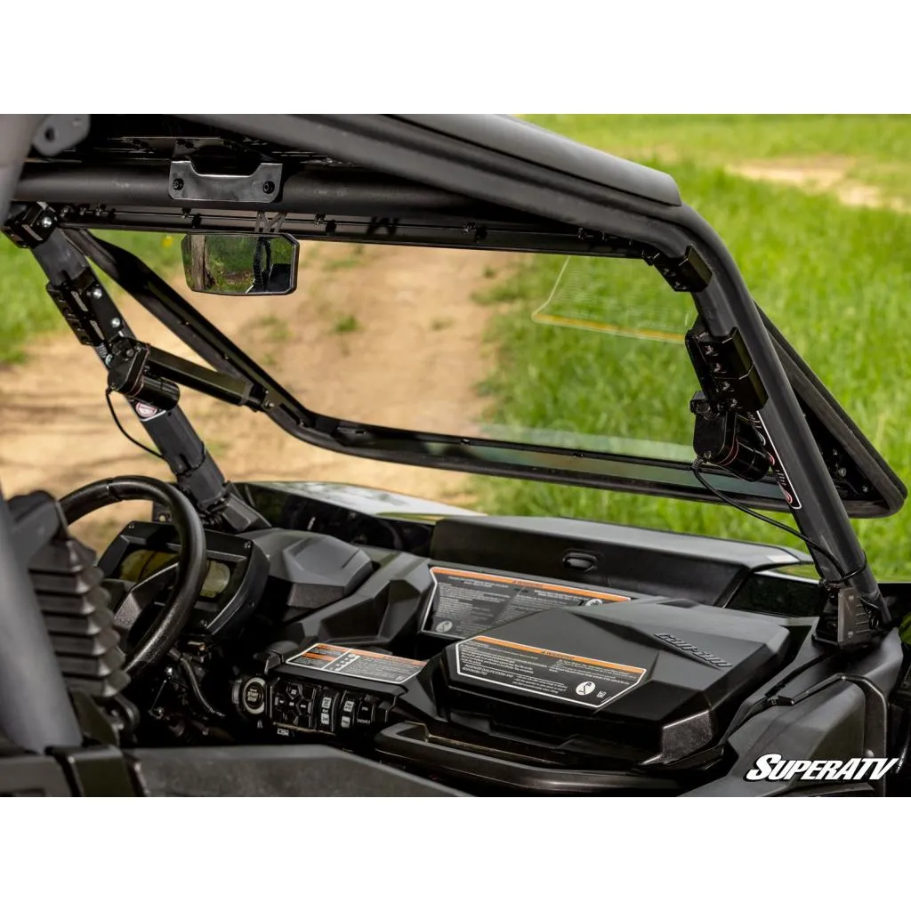 SuperATV Can-Am Commander MaxDrive Power Flip Windshield