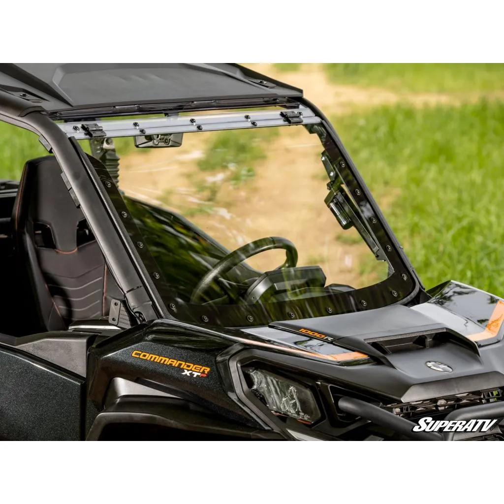 SuperATV Can-Am Commander MaxDrive Power Flip Windshield