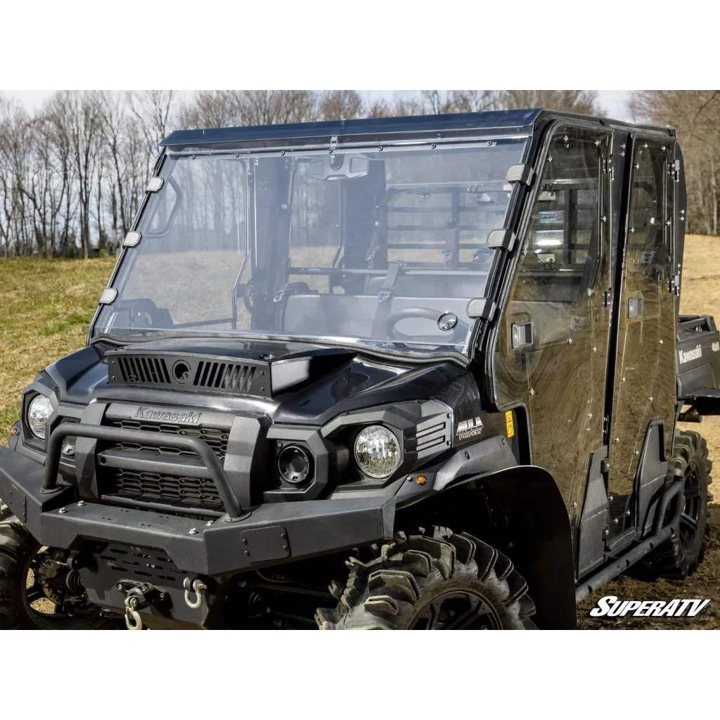 SuperATV Kawasaki Mule Pro Scratch-Resistant Full Windshield