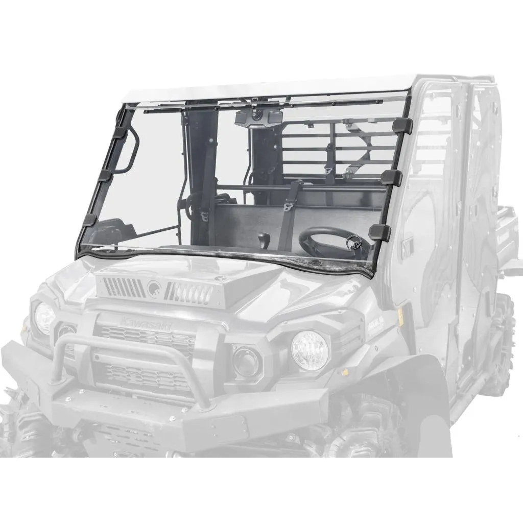 SuperATV Kawasaki Mule Pro Scratch-Resistant Full Windshield