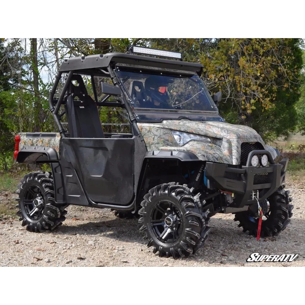 SuperATV ODES Dominator Scratch Resistant Flip Windshield