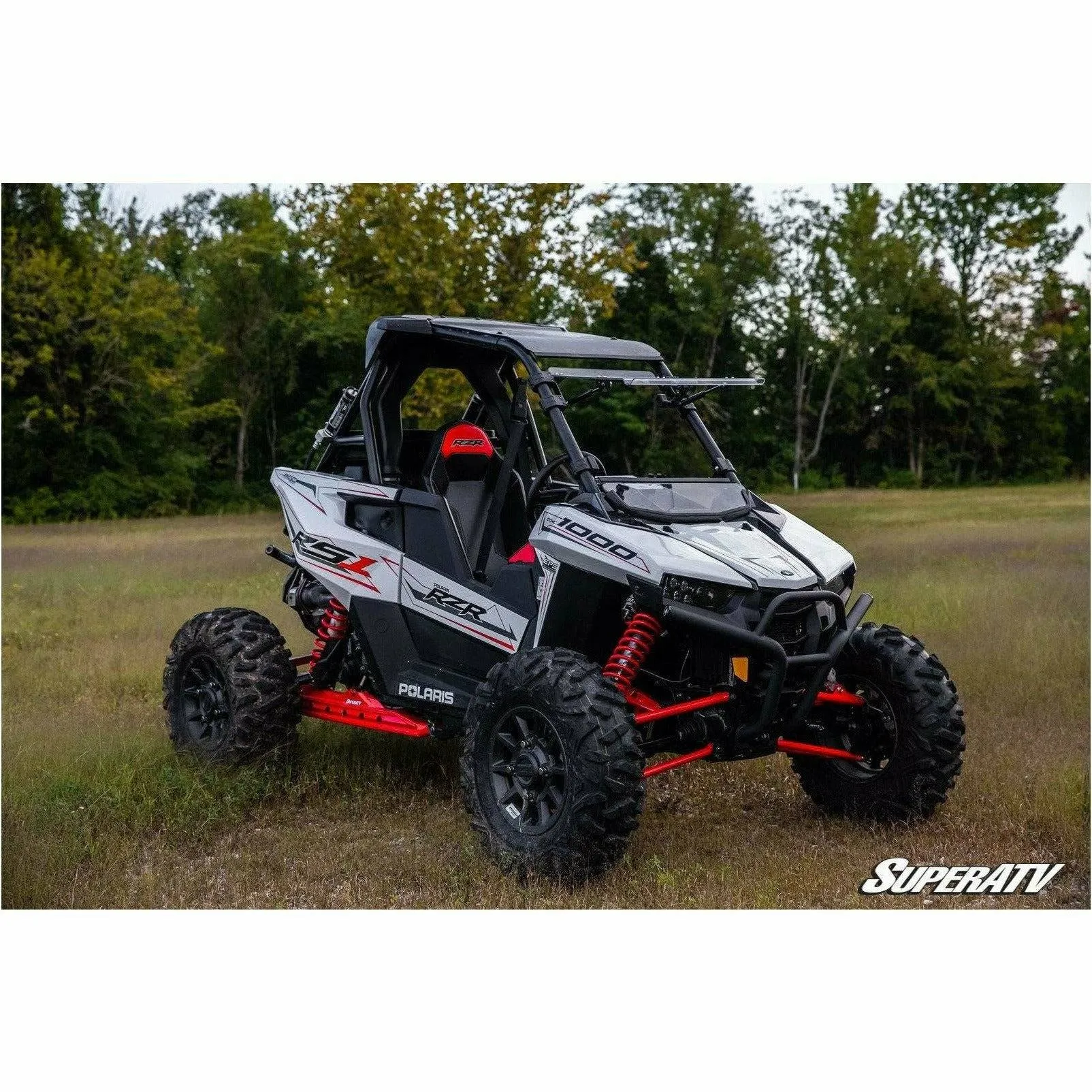 SuperATV Polaris RZR RS1 Scratch Resistant Flip Windshield