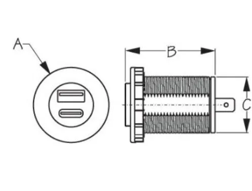 USB & USB-C POWER SOCKET