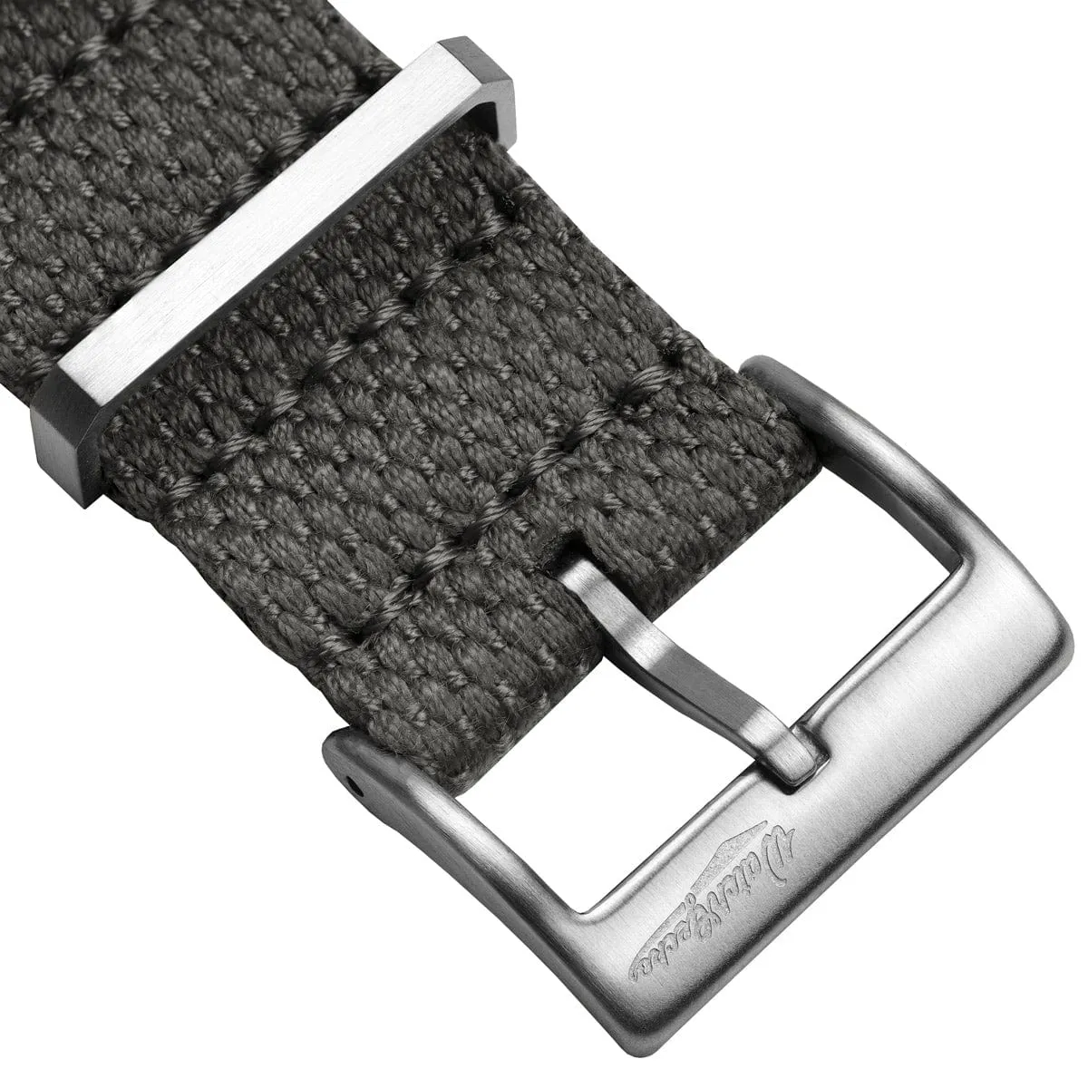 WatchGecko Braemore Military Canvas Watch Strap - Space Force Grey