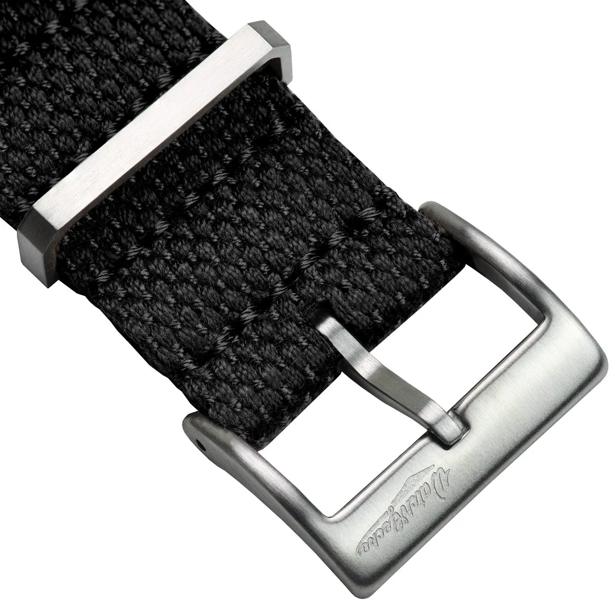 WatchGecko Braemore Military Canvas Watch Strap - Tactical Black